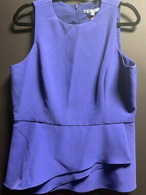 Sleeveless Top with Asymetrical ruffle